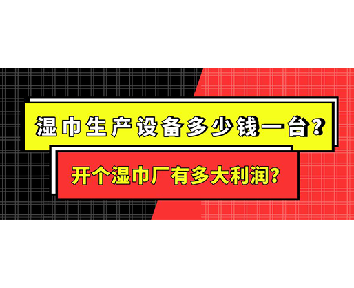 濕巾生產(chǎn)設(shè)備多少錢一臺？開個濕巾廠有多大利潤？