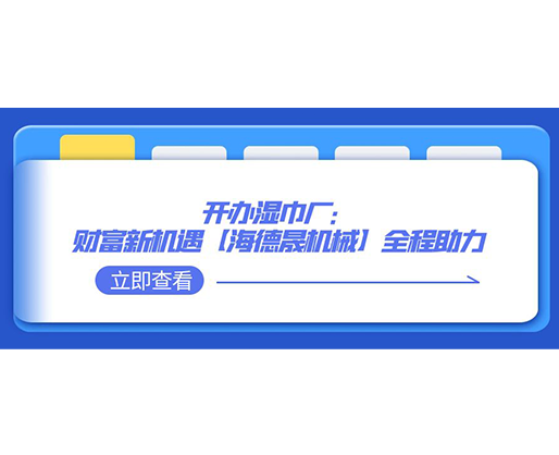開(kāi)辦濕巾廠：財(cái)富新機(jī)遇，【海德晟機(jī)械】全程助力